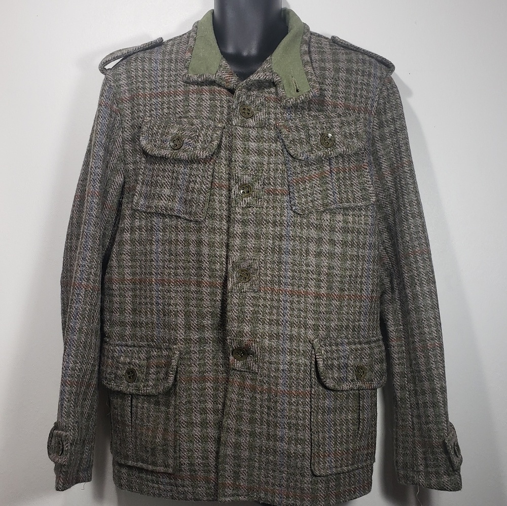 EUC Brown sound men's wool coat